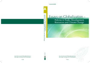 Essays on Globalization –
