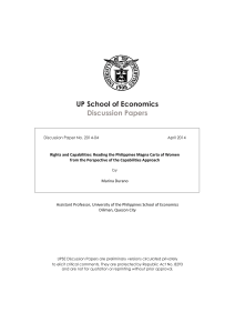 UP School of Economics Discussion Papers