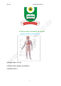NSC 201 - National Open University of Nigeria