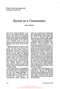 Keynes as a Conservative - Intercollegiate Studies Institute