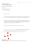 1 Name Chapter 2 Reading Guide The Chemical Level of