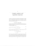 Complex numbers and hyperbolic functions