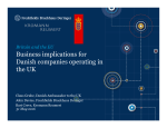 Business implications for Danish companies operating in the UK