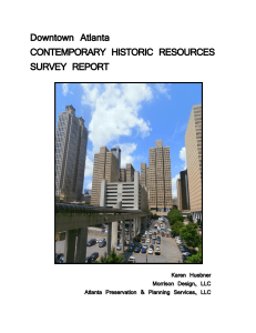 Downtown Atlanta: Contemporary Historic Resources Survey Report