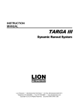 TARGA III - Lion Precision