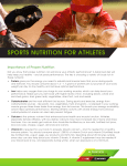 sports nutrition for athletes
