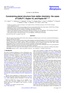 Constraining planet structure from stellar chemistry: the cases of