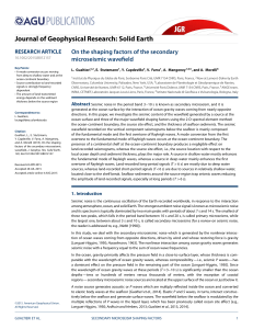 On the shaping factors of the secondary microseismic wavefield