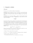 5 Integrals to infinity