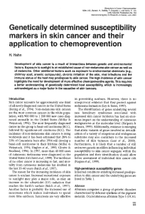 Genetically determined susceptibilitiso markers in skin cancer