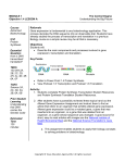 MODULE 1 The Central Dogma Objective 1.4 LESSON A