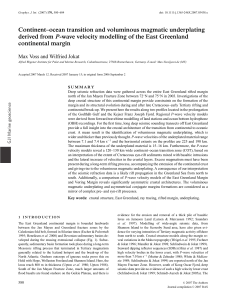 Continent–ocean transition and voluminous magmatic underplating