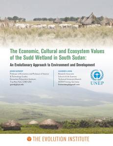 The Economic, Cultural and Ecosystem Values of the Sudd Wetland