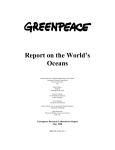 Report on the World`s Oceans - Greenpeace Research Laboratories