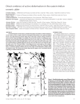 Direct evidence of active deformation in the eastern Indian oceanic