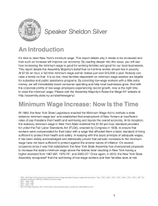 Minimum Wage Increase