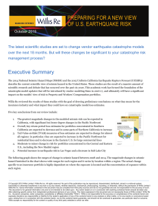 preparing for a new view of u.s. earthquake risk