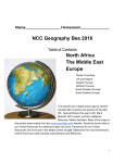 NCC Geography Bee 2016 The Middle East Europe