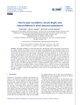 Year-to-year correlation, record length, and overconfidence in wind