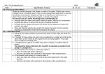 Date Specification Content Comments P2.1 Forces and their effects