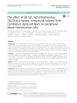 The effect of 3β, 6β, 16β-trihydroxylup-20(29)