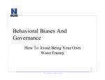 Behavioral Biases And Governance