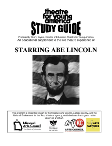 STARRING ABE LINCOLN - Theatre For Young America
