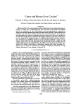 Cancer andHuman Liver Catalase