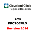 Regional Hospitals EMS PROTOCOLS Revision 2014