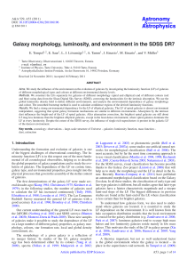 Galaxy morphology, luminosity, and environment in the SDSS DR7