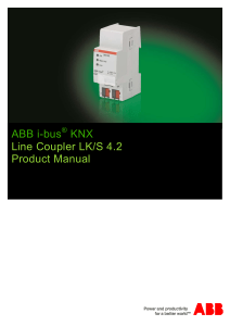 ABB i-bus KNX Line Coupler LK/S 4.2 Product Manual