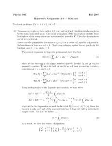 Physics 505 Fall 2007 Homework Assignment #4 — Solutions