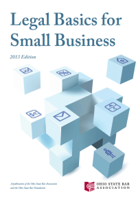 Legal Basics for Small Businesses, 2013 Edition