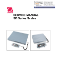 SERVICE MANUAL SD Series Scales