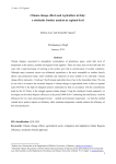 Climate change effects and Agriculture in Italy: a stochastic frontier