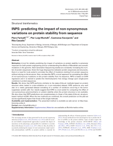 INPS: predicting the impact of non-synonymous variations on protein