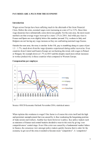 PAY RISES ARE A PLUS FOR THE ECONOMY Introduction Wages