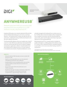 AnywhereUSB datasheet