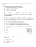 AP Statistics Unit 1 Review 1. Which of