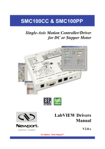 SMC100 LabVIEW Drivers