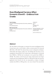 Does Misaligned Currency Affect Economic Growth? – Evidence