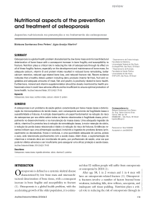 Nutritional aspects of the prevention and treatment of osteoporosis