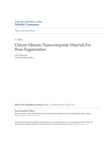 Osteon-Mimetic Nanocomposite Materials For Bone Regeneration