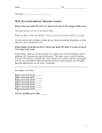 MCB 142 second midterm: Molecular Genetics