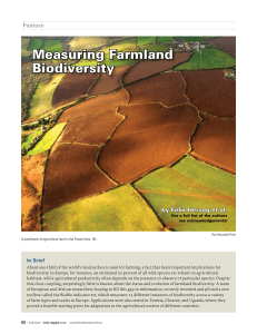 Measuring Farmland Biodiversity