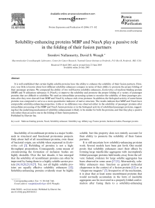 Solubility-enhancing proteins MBP and NusA play a passive role in