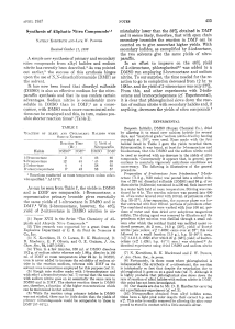 Synthesis of Aliphatic Nitro Compounds1i2 A simple new