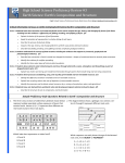 High School Science Proficiency Review #3 Earth Science