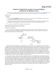 Exp`t 610 - Chemistry Courses