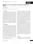 Repression of viral transcription during herpes simplex virus latency